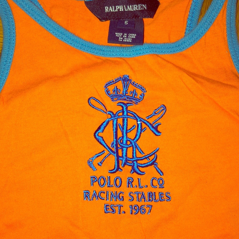 Polo Ralph Lauren orange kids dress